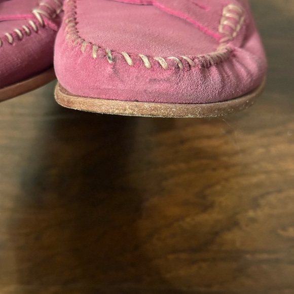 Tory Burch Pink Suede Loafers -Size 8 - Picture 9 of 14